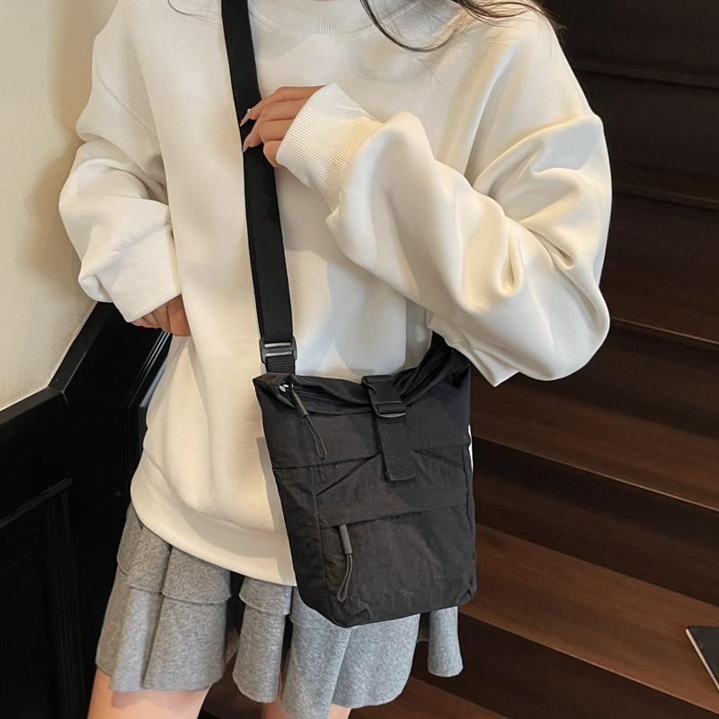 Kleine Tasche Damen Umhängetasche Einfarbig Schultertasche Handy-Tasche