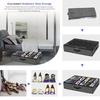 Under Bed Shoe Storage Organizer Fits 12 Pair Sneakers, Sturdy Structure Ultra Thick Fabic Sneaker Storage, Foldable Shoe Boxes