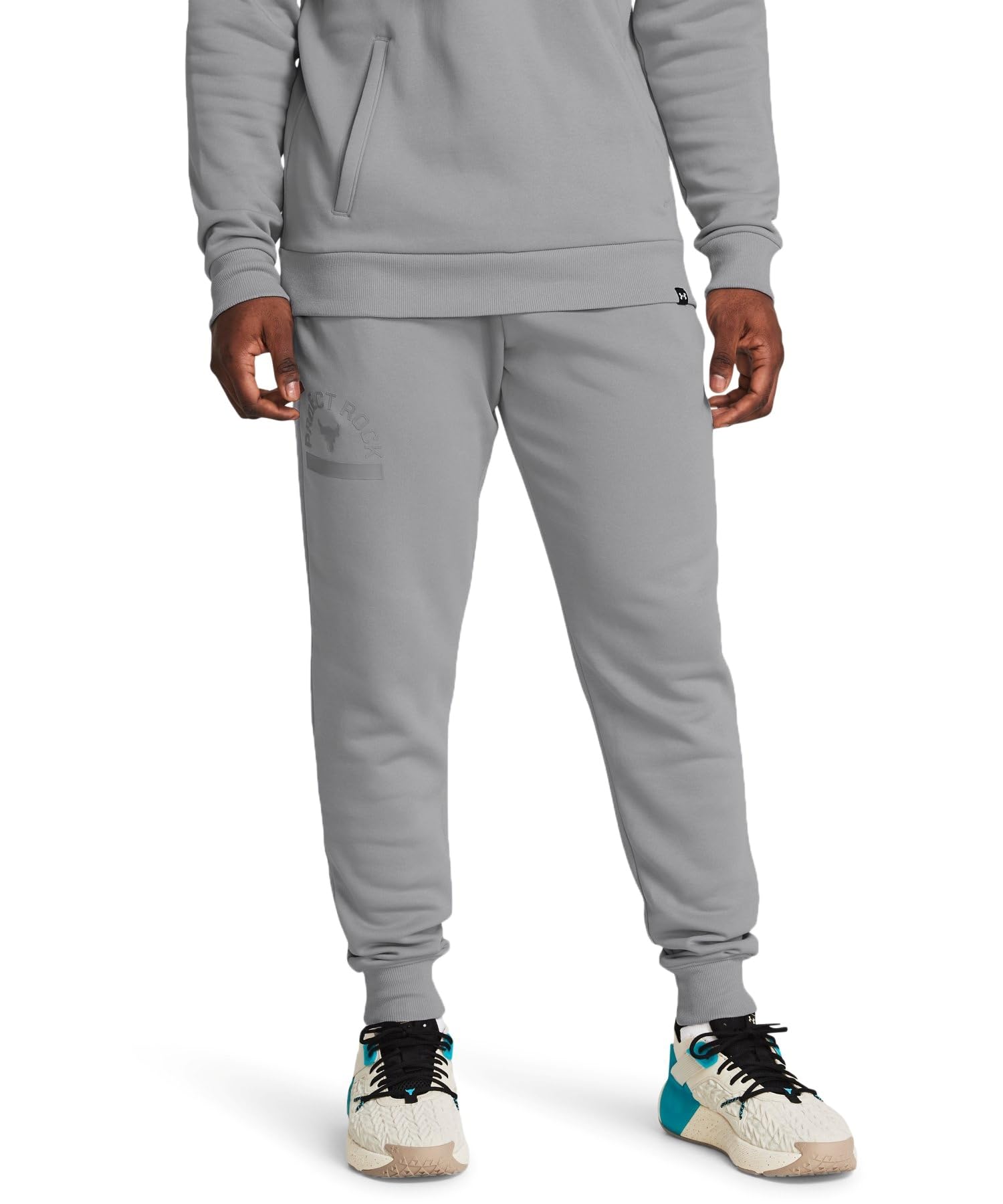 

Pjt Rock 6M Rival Flc Jgr Mod Gray Black MD [Under Armour] //