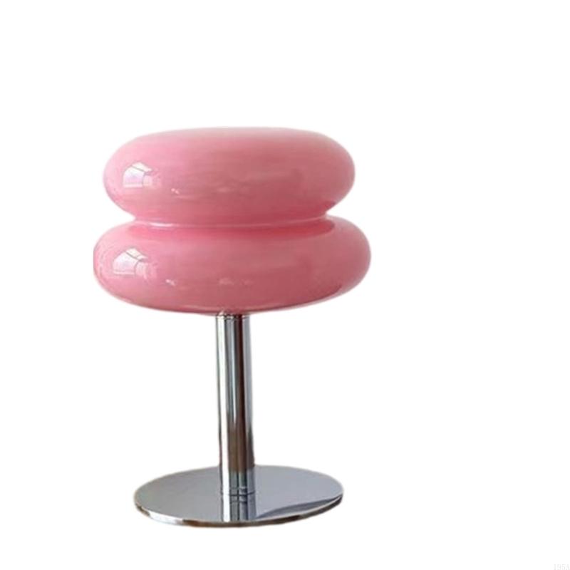 

USB Powered Adjustable Brightness Glass Mushroom Night Light Nordic Style Desk Lamps for Living Room Bedroom Decor рожевий