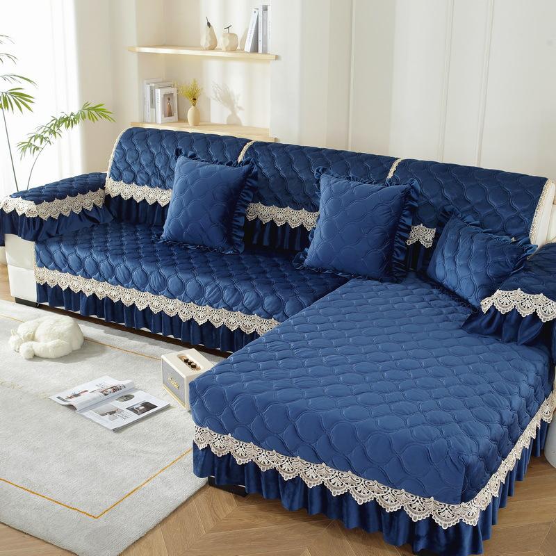 Winter Festive Sofa Cushion Cover Non-Slip Wedding Plush Big Red Household Fabric Simple Modern Living Room Universal