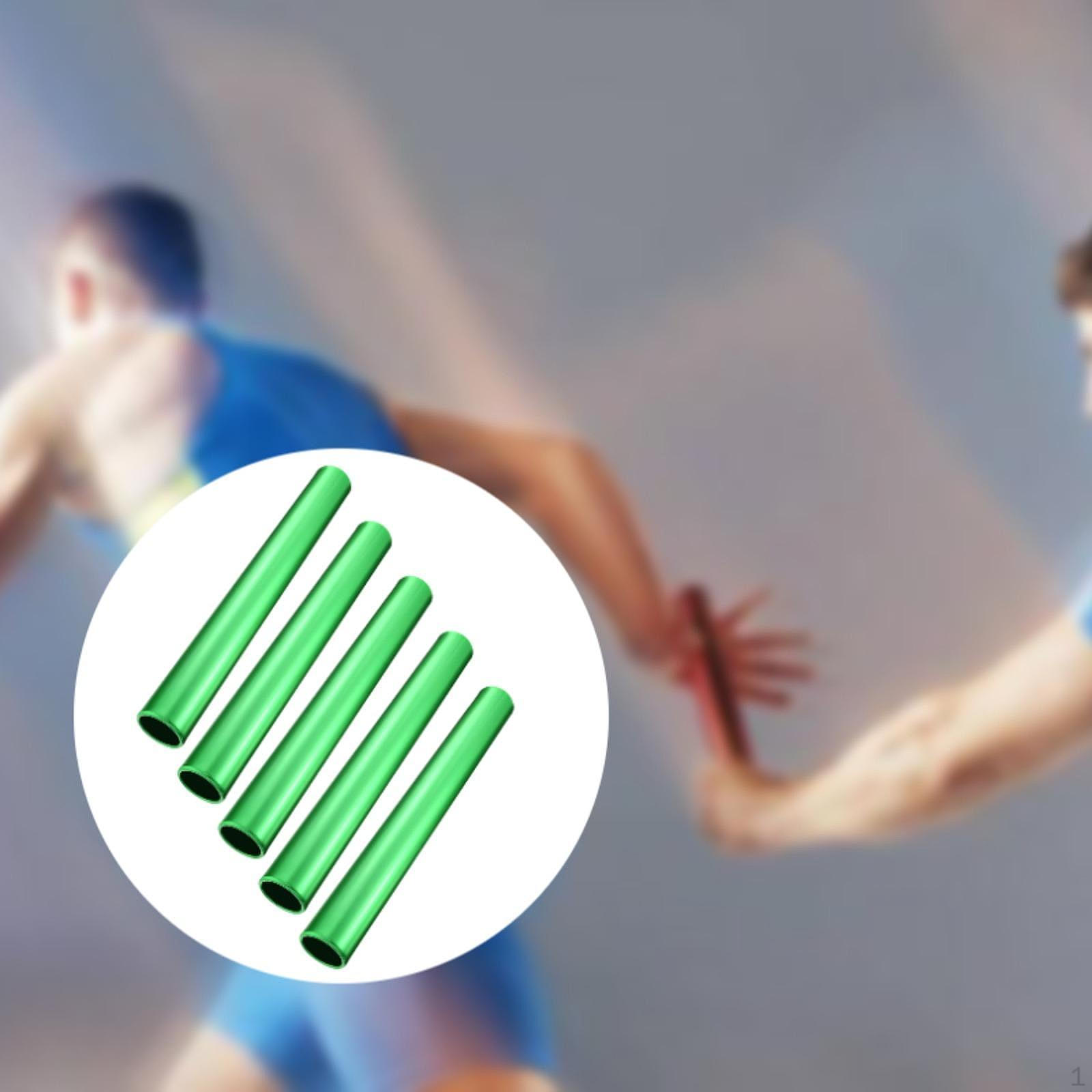 

5 шт. эстафетных палочек для бега, палочек для бега, оборудование 11,42 дюйма, тренировочные инструменты для легкой атлетики