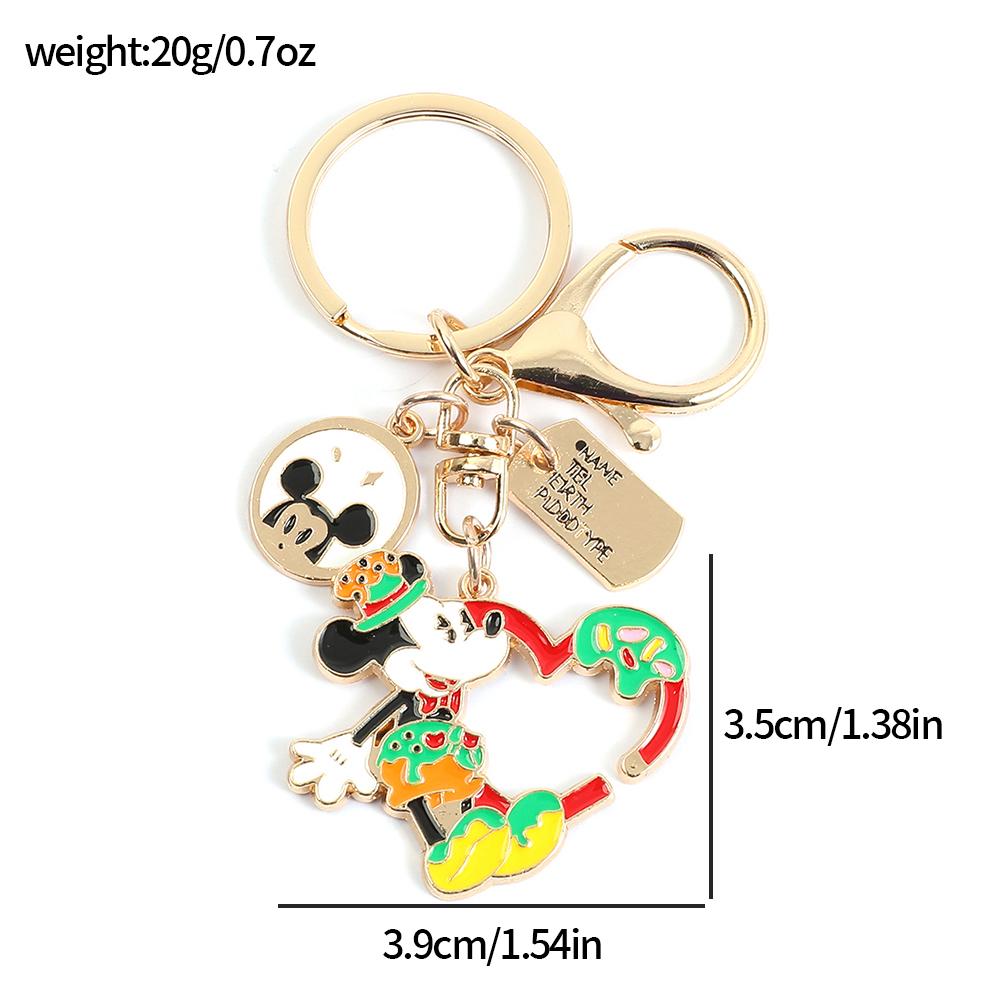 

Cute Minnie Mouse Heart Pendant Keychain Mickey LOVE Valentine s Day Gift Travel Backpack Accessory