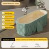 Foldable Full Body Bath Tub for Adults & Couples - Compact Household Bath Basin & Children's Sitz Bath