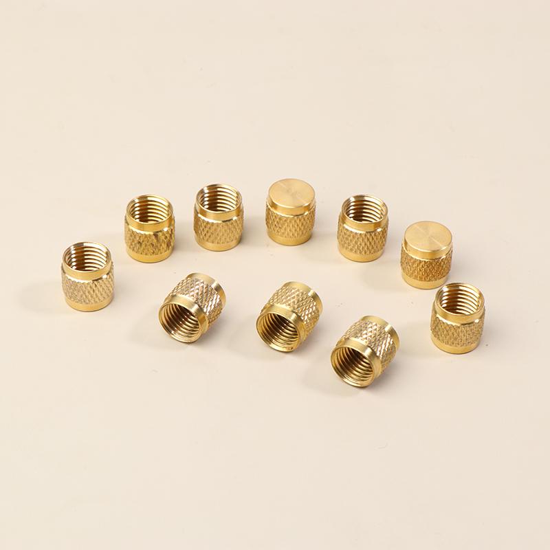 10Pcs Brass Valve Cores Replacement Ac Hvac/R Field Service Tool Refrigerant Valve Core Remover Removal Tool Havc
