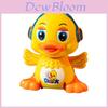 Baby Swirling Yellow Duck Toy With Lights And Sound For Infant Development