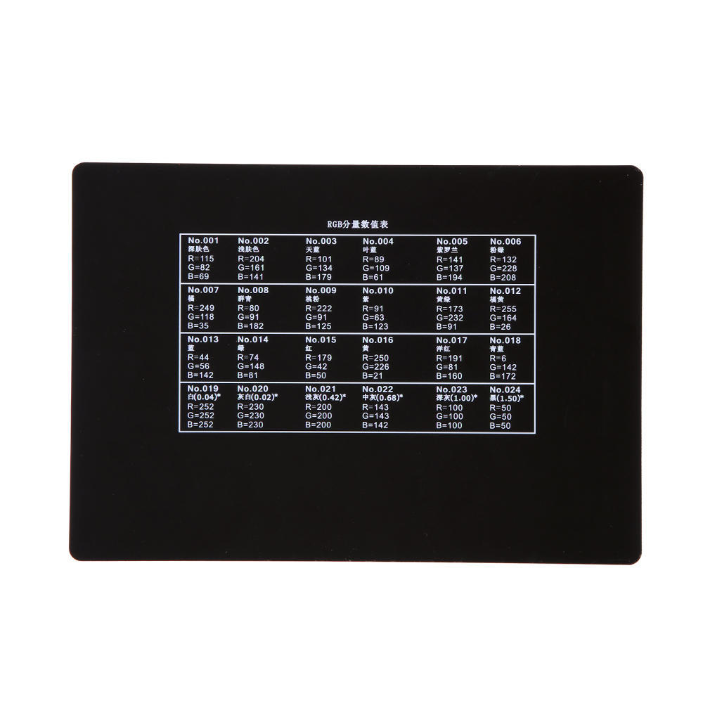 Professionellt 24-färgskortstest för överlägsen digital korrigering