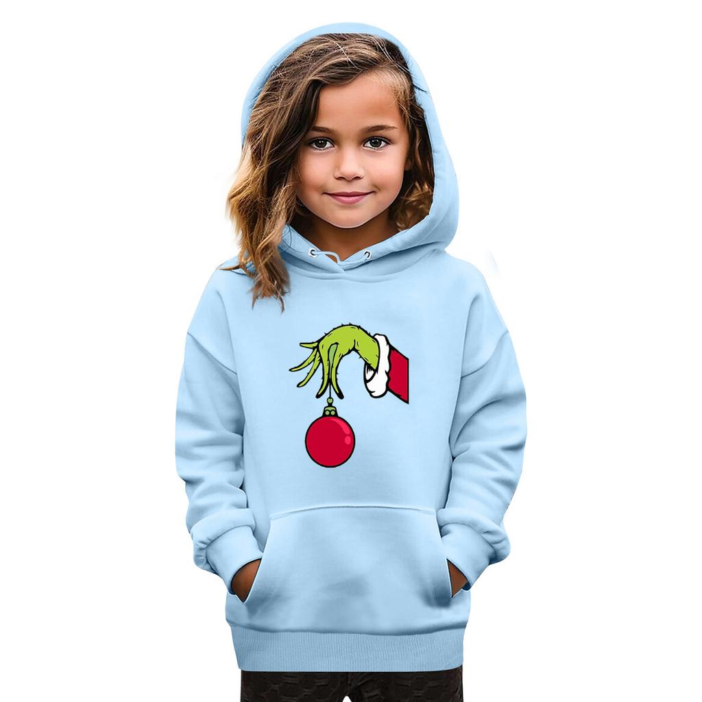 Sweatshirts For Teen Girls Hoodies Long Sleeve Drawstring Pullover Cute Oversized Hoodie Christmas Day