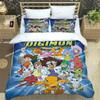 3D Digimon cartoon printed Printed Bed Set Duvet Cover Pillowcase Bedding Set Bed Linen Sheet Quilt Cover Full Queen King Size