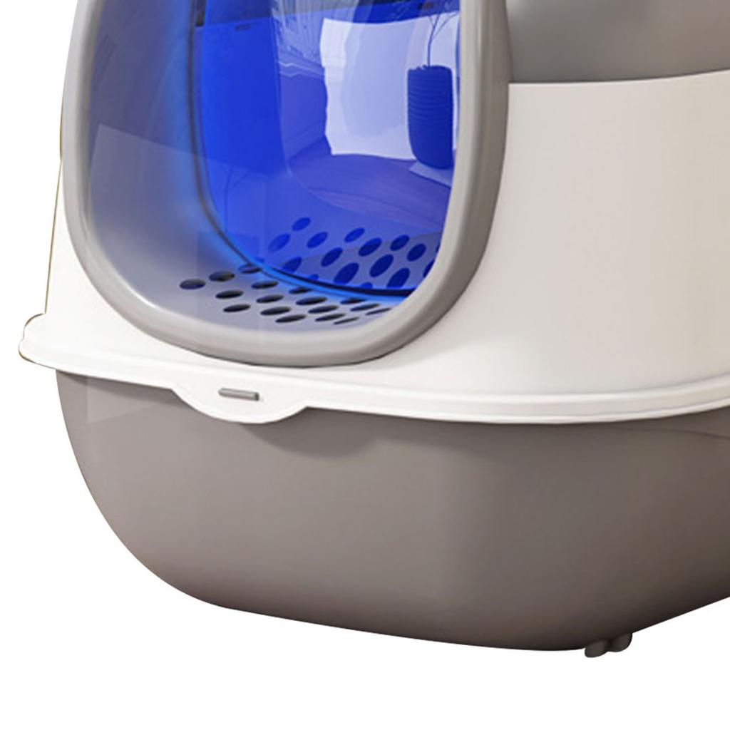 Cat Litter Box Fully Enclosed Detachable Intelligent Cat Toilet Box with Deodorizer Pack for Indoor