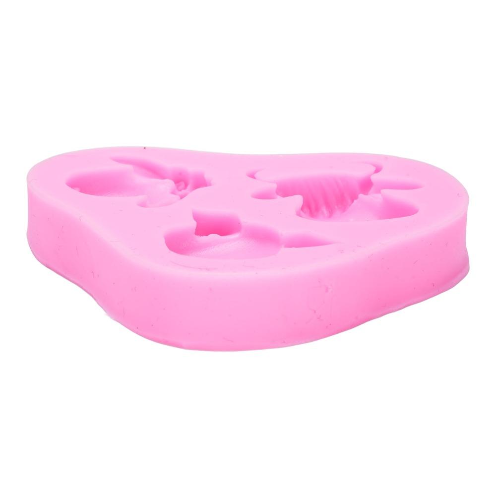 3pcs Animal Head Shape Fondant Pattern Molds Mixed Shape Cake Decoration Molds For DIY Cake Fondant