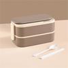 Bento Boxes Double Layer Student Food Storage Container Keep Warm Sealing Boxes 304 Stainless Steel Lunch Box for Office
