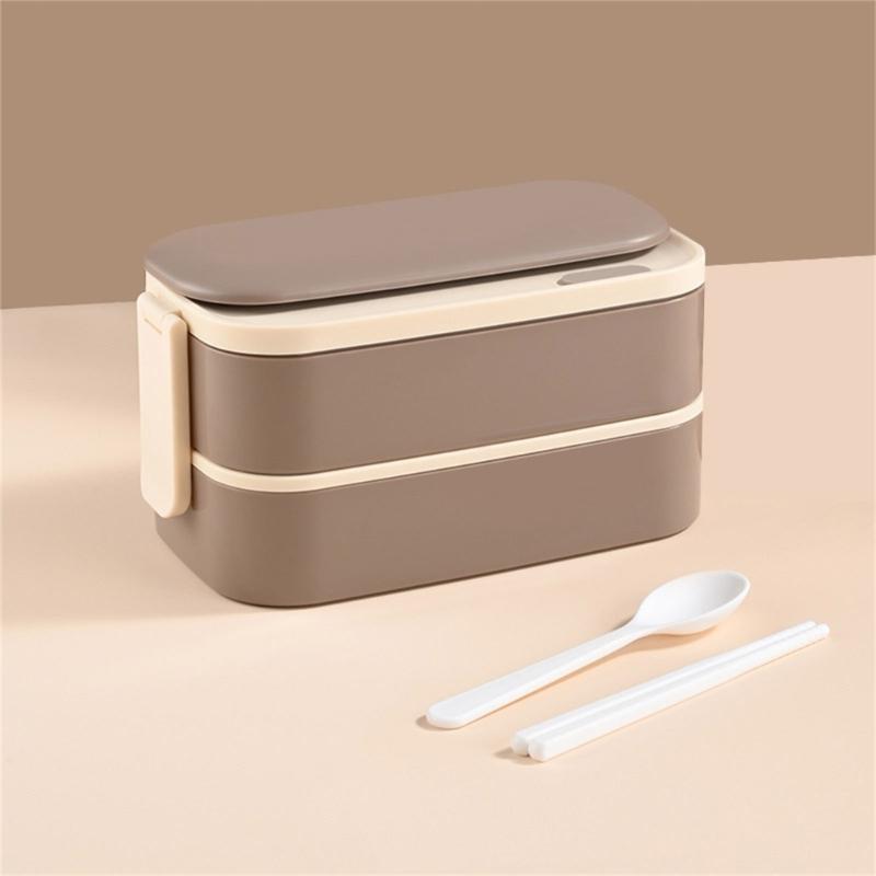 Bento Boxes Double Layer Student Food Storage Container Keep Warm Sealing Boxes 304 Stainless Steel Lunch Box for Office