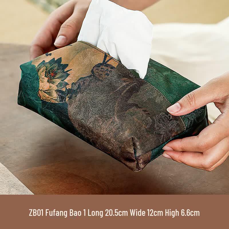 Xiangyunsha Fabric Tissue Box