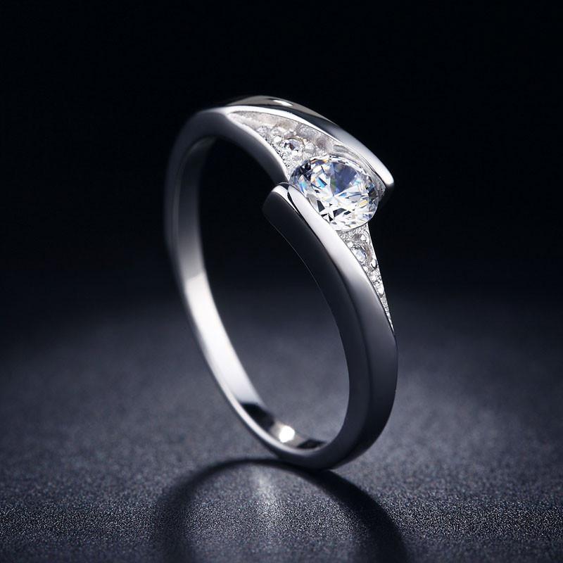 Copper Crystal Wedding Ring For Women With Fashion Jewelry For Daily Wear