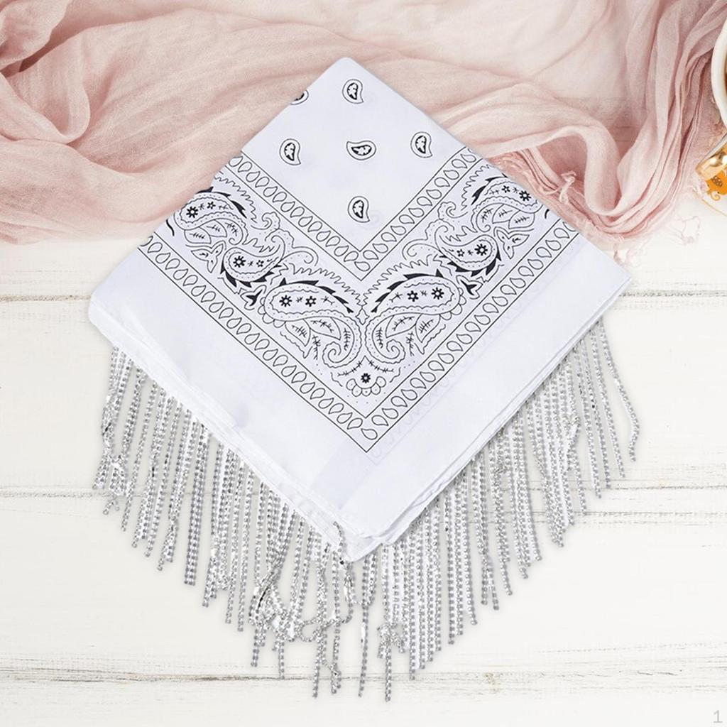 Bandana Scarf Disco Neck Women Men Square Party Half Face Mask Multifunctional