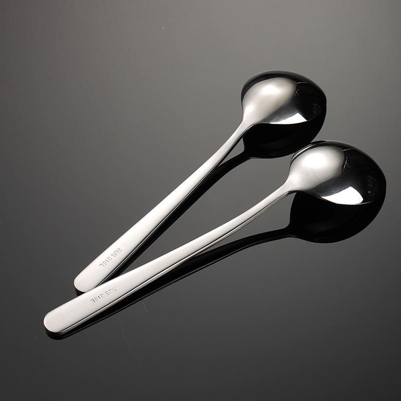 316 Stainless Steel Deep Soup & Eating Spoon - Food Grade, Exquisite & Thickened Ladle
