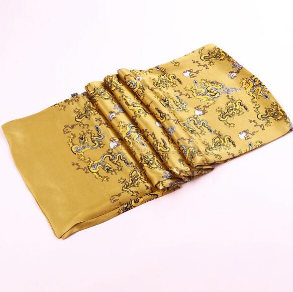 100% Natural Silk Double Layer Cravat Men's Silk Printed Long Scarf Premium Gift for Men 28x160cm