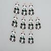 Set Of 10 Panda Charm Fashionable Accessories Cartoon Animal Pendant for Handmade Necklaces Bracelets Jewelry Supplies