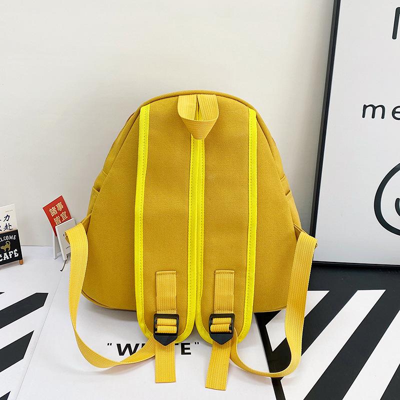 Cute bag 2025 new bag female cartoon doll canvas bag fashion versatile casual shopping backpack