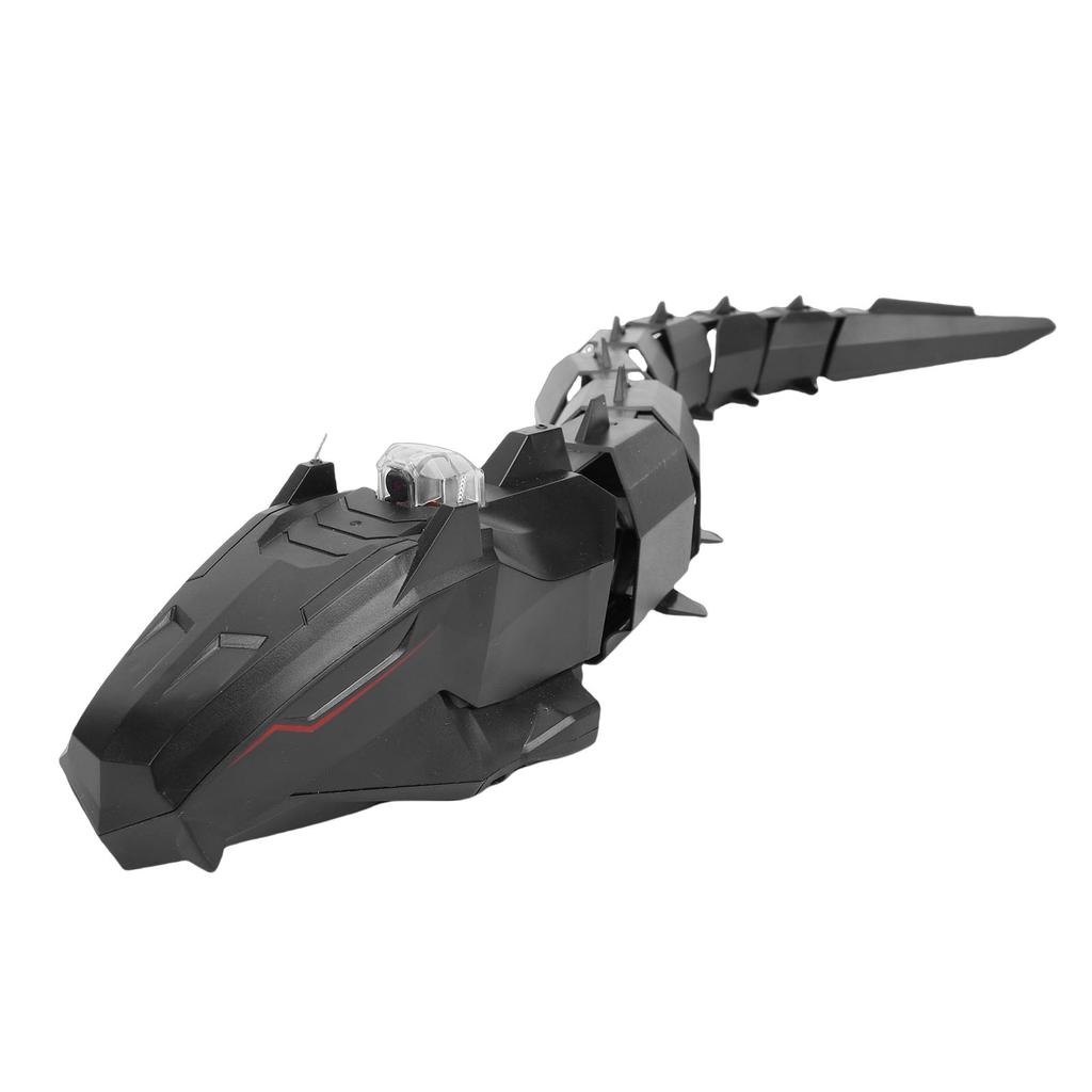 RC Snake Boat with Camera 1080P HD USB 2.4GHz Remote Control Boat Electric Toy with APP for Pools and Lakes Black