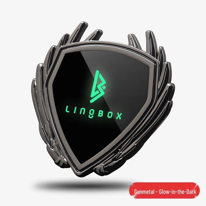 Lingbao Car Metal Badge Sticker for Body, Window, & Trunk Decoration