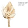 Gold Wheat Wedding Boutonniere Preserved Artificial Flower Lapel Pin for Groom Groomsman Rustic Floral Corsage for Wedding Party
