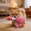 Stuffed Duck Dog Toy for Aggressive Chewers Soft Plush Duck Toy with Squeaker Crinkle Paper Puppy Chew Toy for Interactive Play And Boredom Relief