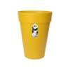 Loft Urban Round High Flower Pot - Ø 34 X H 45 Cm - Outdoor - 100% Recycled - Yellow