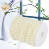 25mCelsiusroll Grinding Pearl Wire Beads Garland String   Wedding Decoration 6mm(white)