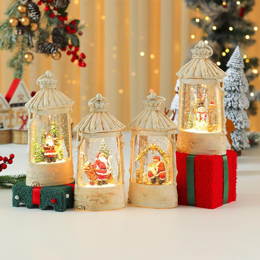 Christmas Crystal Ball Music Box With Snowman Scene For Holiday Decor And Gifts