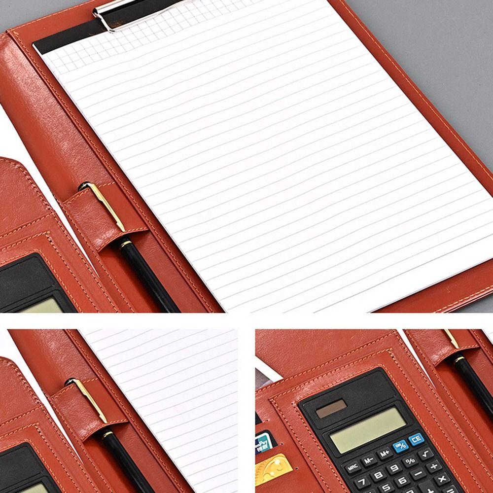 Multifunctional A4 Conference Folder Vintage Contract File Folders Office School Supplies