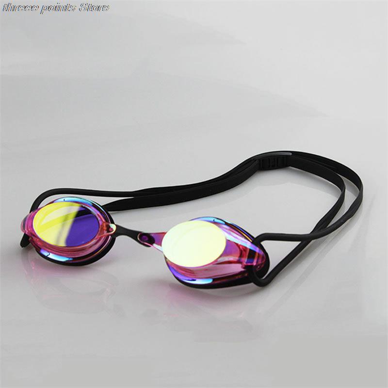 Electro-coated Swimming Goggles Professional Competition Training Swimming Goggles Adult Anti-fog Waterproof Racing Goggles