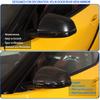 Door Rear View Mirror Cover Compatible with Toyota Supra GR A90 A91 MK5 2019-2025, ABS Side Door Rearview Mirror Cover Protective Trim Cap, 2PCS