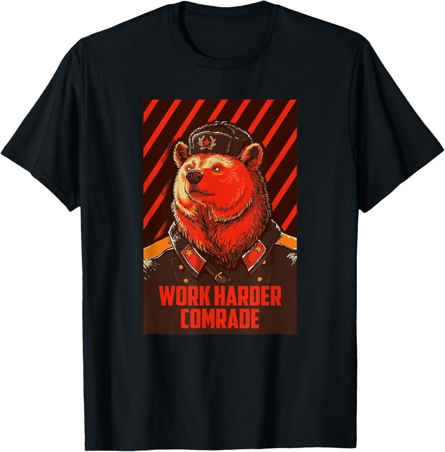 Ushanka Funny Saying Soviet Russia T-Shirt S разноцветный