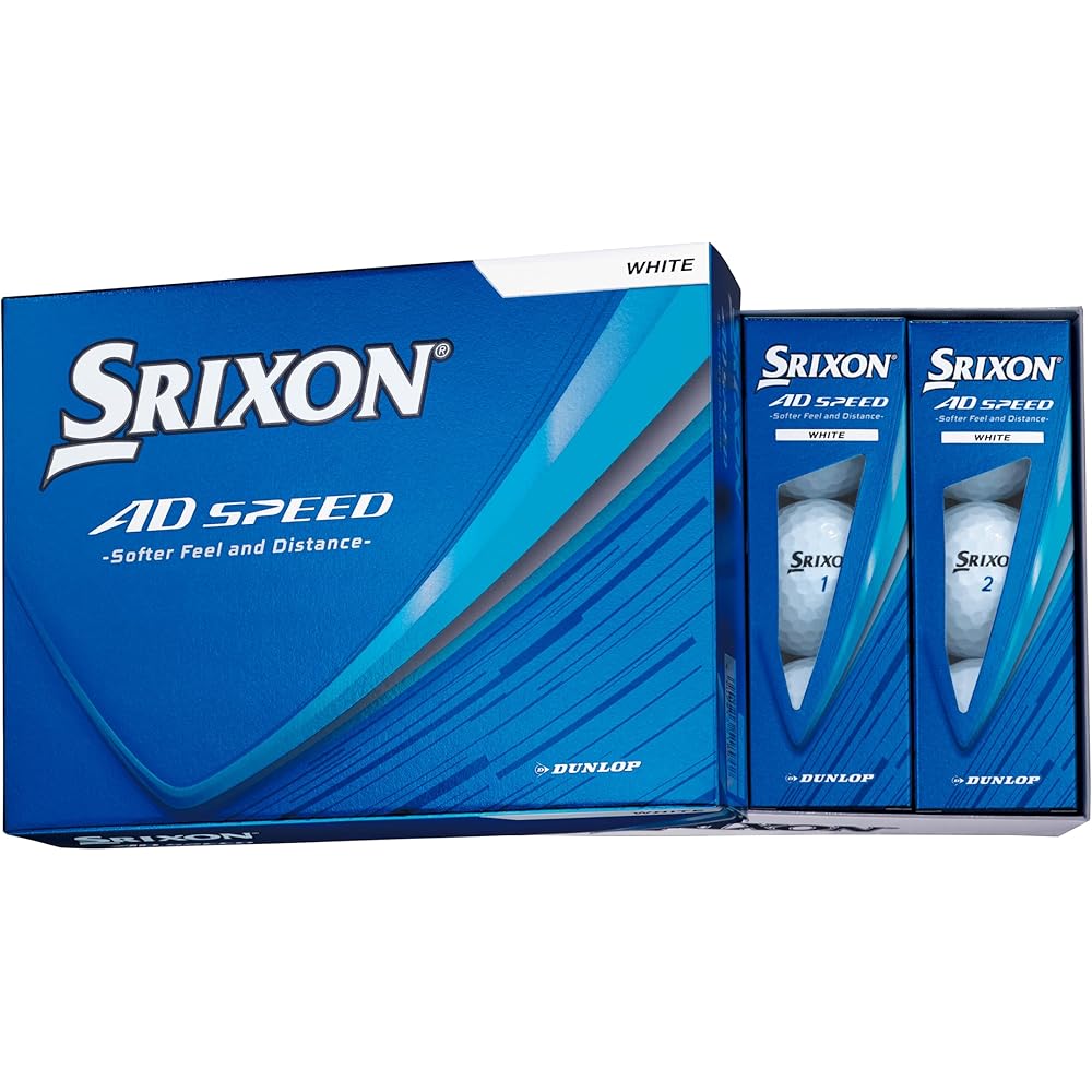 

Dunlop Srixon AD Speed4 Golf Balls 2026 Model 12 Pack White