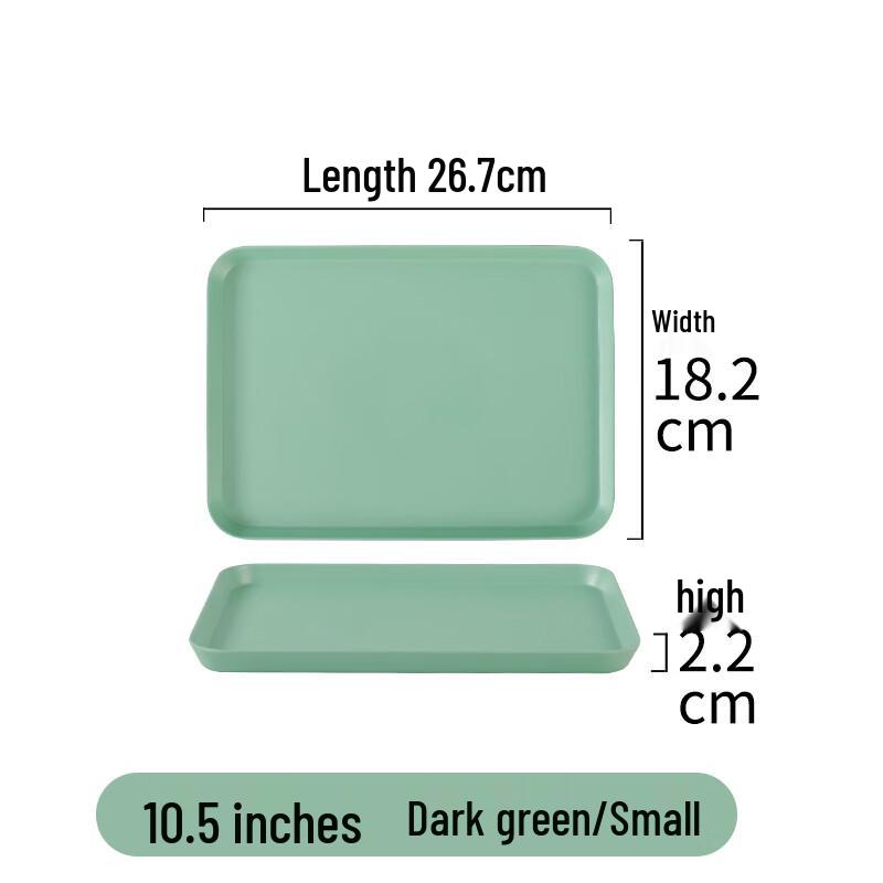 Nordic Style Rectangular Melamine Serving Tray