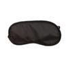 Pure Black Travel Sleep Mask with Double Elastic Band