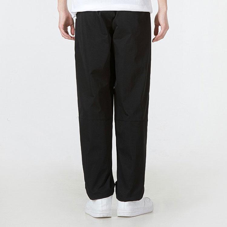Puma Reflective Letter Logo Solid Color Tapered Casual Pants Unisex Bottoms Black 671966-01