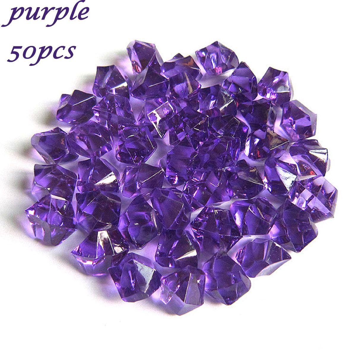 

Украшения Кристаллические кубики льда Аквариумный ландшафт Искусственные камни Наполнитель для ваз Булыжники Галька фиолетовый