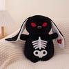 Skull Black Purple Rabbit Plush Toy Stuffed Animal Doll Bedroom Decoration Gift