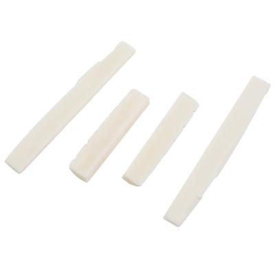 Classy-4 Sets Of 8Pcs 6 String Acoustic Guitar Bone Bridge Saddle And Nut Made Of Real Bone