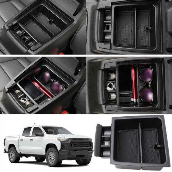 Fits  2024 Chevy Colorado & GMC Canyon Center Console Armrest Storage Tray