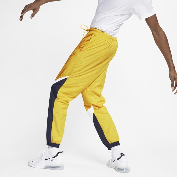 Nike Retro Gewebte Gespleißte Sporthose Herren Unterteile Gelb AR9895-728