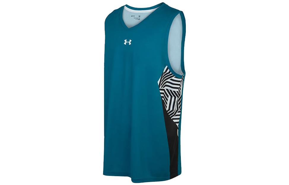 Under Armour Спортивная Жизнь Коллекция Баскетбольная Майка Мужская Зелено-Синяя 23500101-343 3XL
