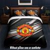 Manchester United Diseño Juego de Cama Ropa de Cama 1 Funda Nórdica + 2 Fundas de Almohada Suave Transpirable Ropa de Cama para el Hogar