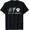 Peace Love Bernedoodle, Funny, Jokes, Sarcastic T-Shirt