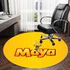 1pc Maya the Bee Round Carpet, Made of Polyester,Perfect for Decorating Office Chairs, Living Rooms,Vibrant Decorative Rug
