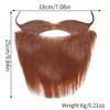 Artificia Realistic Fake Beard Funny Viking Braided Beard Pirate Play Halloween Fake Mustache  Prom