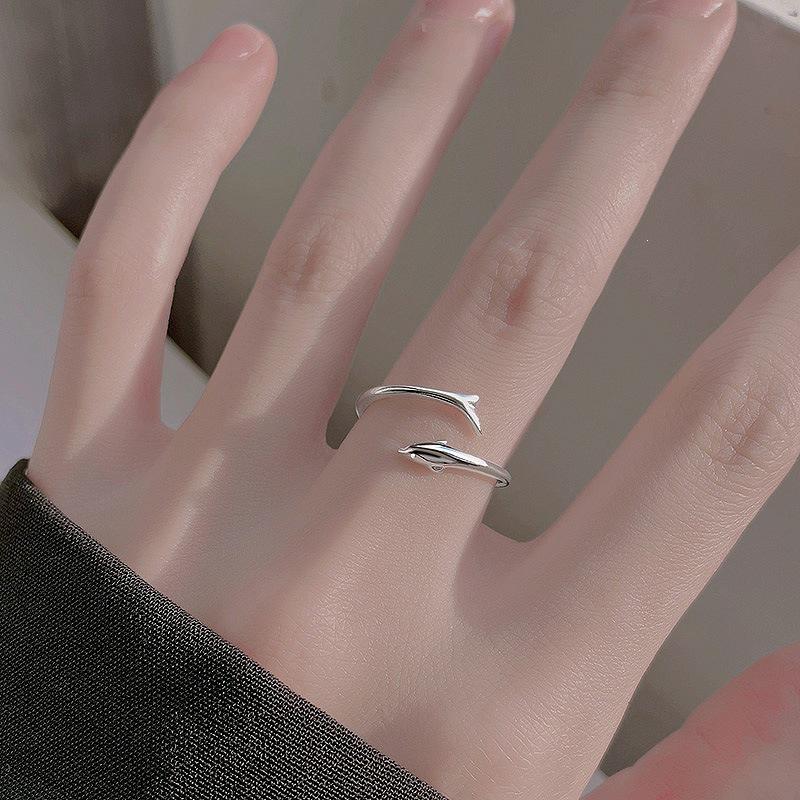 925 Sterling Silver Women's Luxury Open Index Finger Ring - Minimalist Cold Aesthetic